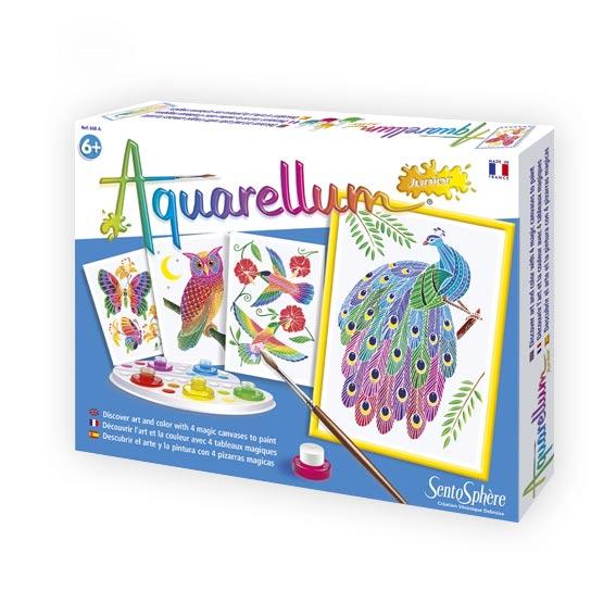 Recharge Aquarellum Junior Nymphes - 4 Cartes à Peindre à L'Aquarelle Magique, Activité Manuelle Enfants à Partir De 8 Ans - Fabriqué En France - 6